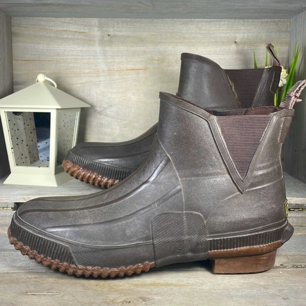 Cabela’s Steel Shank Waterproof Duck Boots Muck Boots Rain Size 10